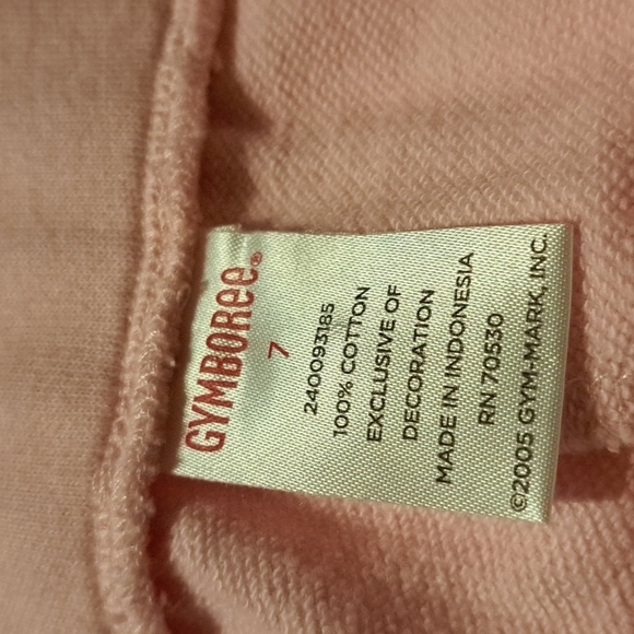 Gymboree girls size 7 pink shorts jersey knit, bow on bottom - Picture 2 of 2
